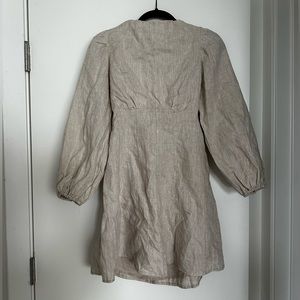 DISSH natural linen dress sz 4 US